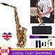Alto Eb Sax Saxophone Brass Golden Set With Case Mouthpiece Grease Brush Quality