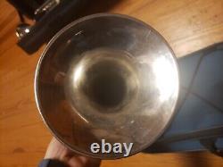 Bach Stradivarius 180S37 Silver Trumpet, Gold Trim, Heavy Bottom Caps, Serviced