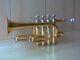 Brand New Bb/a Piccolo Trumpet Golden Brass Finish With Free Hard Case