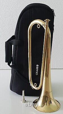 Chase Bugle Army Style Military Horn with Soft Padded Carry Case Full Outfit