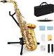 Eastar Alto Saxophone E Flat Student Sax Gold Lacquer With Carrying Case