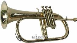Flugelhorn Brass Bb Flugel Horn With Hard Case + Mouthipice + Free Shipping Fast