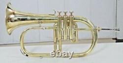 Flugelhorn Brass Finish best Bb Pitch With Hard Case And Mouthpiece