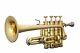 Great Brass Bb/a Flat Piccolo Trumpet Free Case+mouthpiece