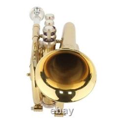 Jupiter Jpt-416 Pocket Trumpet with Oil Valve Mouthpiece Case Used