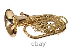 McLian Pro Brass Euphonium Bb/F Pitch Musical Brass Instruments With Hard case