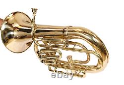 McLian Pro Brass Euphonium Bb/F Pitch Musical Brass Instruments With Hard case