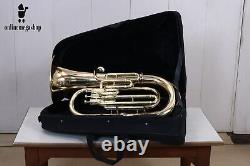 McLian Pro Euphonium BB Pitch Musical Brass Instruments BRASS POLISH with Case