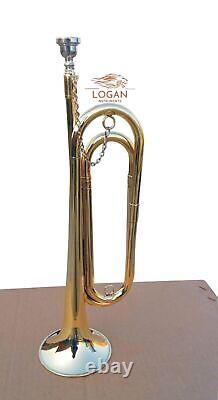 Military Regulation Bugle Brass with Mouthpiece Trumpet Bugle