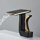 Modern Wide Mouth Waterfall Bathroom Sink Faucet One Hole Mono Basin Mixer Taps
