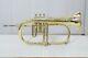 New Flugelhorn Brass Finish Best Bb Pitch With Hard Case And Mouthpiece Best