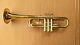 New Golden Brass Flat Trumpet C Fantastic For Students Free Hard Case+mouthpiece