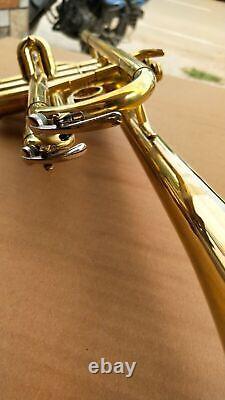New Golden Brass flat Trumpet C Fantastic FOR STUDENTS FREE HARD CASE+MOUTHPIECE