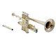 Piccolo Trumpet Brass Bb Pitch With Free Hard Case & Mouthpiece Brass Gold