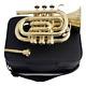 Pocket Brass Finish Trumpet Bb Pitch With Hard Case & Mouthpiece