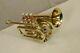 Pocket Brass Golden Look 3 Valve Bb Pocket Trumpet New Year Sale