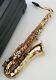 Saxophone Tenor Bb Sax In Gold Lacquer & Hard Case Complete Chase Outfit -