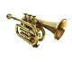 Shinny Brass Trumpet Students Pocket Musical Trumpet Horn Bugle Best Gift Item