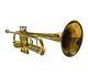 Shiny Brass Professional Bb Trumpet With Mouthpiece Musical Instrument Best Gift