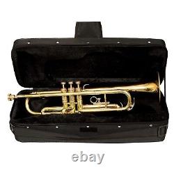 TRUMPET Brass Trumpet with 7c Mouthpiece and a Durable Carry Case