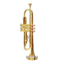 TRUMPET Brass Trumpet with 7c Mouthpiece and a Durable Carry Case