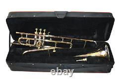 Trombone BB Pitch Tune Premium Brass with HardCase and Mouthpiece (Brass Nickel)