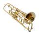 Trombone Brass Gold Color 3 Valve B Flat Pitch With Hardcase & Mp Limited Offer