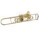 Trombone Brass Gold Color 3 Valve Bb Pitch Tone With Mouthpiece And Hard Case