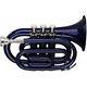 Trumpet Bb Pocket Trumpet In Red Blue Or Black Complete Outfit By Chase