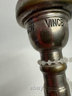 Vintage Rexcraft U. S. Regulation Brass Bugle + Vincent Bach Trumpet Mouthpiece